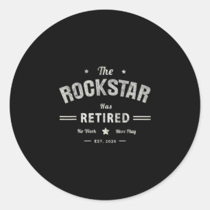 Opa Rockstar ist im Ruhestand 2026 Vater Kreuzfahr Runder Aufkleber