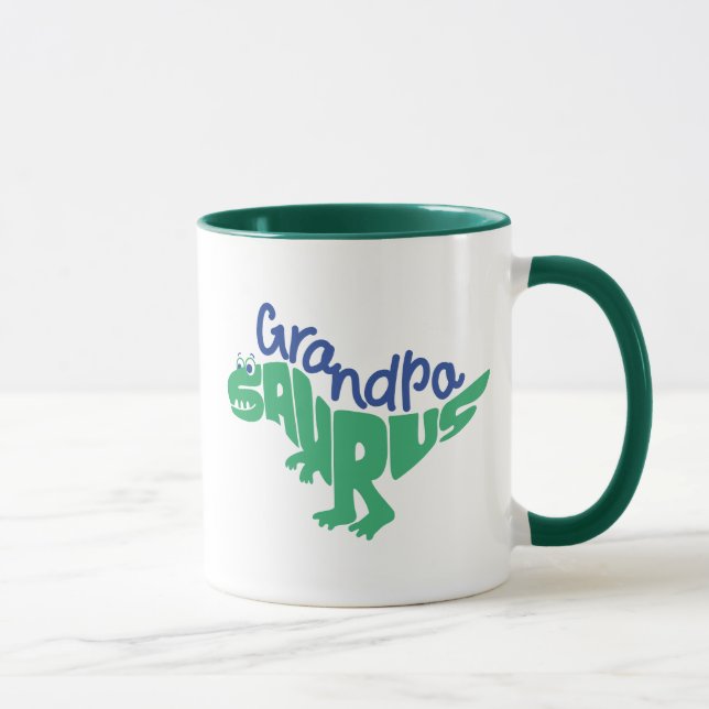 Opa Saurus Graph Tasse (Rechts)