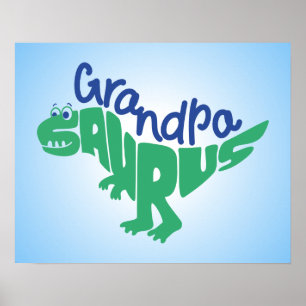 Opa Saurus Graphic Poster