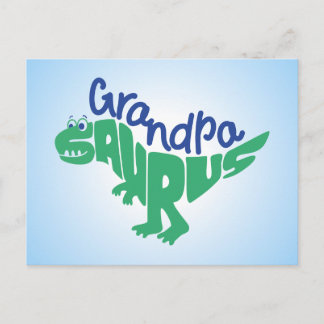 Opa Saurus Graphic Postkarte