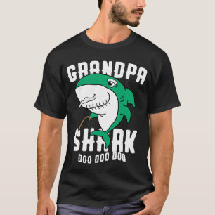Opa Shark Daddy Geburtstag Halloween Weihnachten T-Shirt