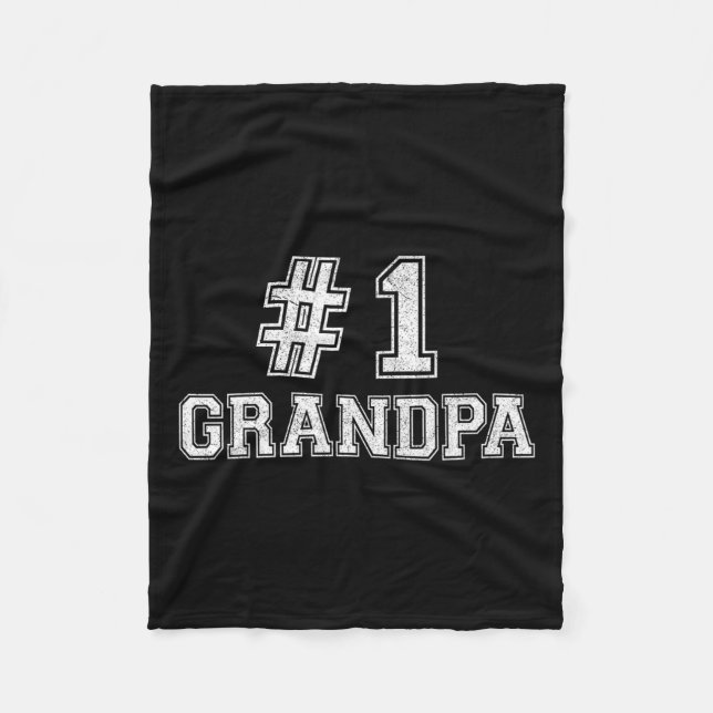 Opa-Shirt für Männer Fleecedecke (Vorderseite)