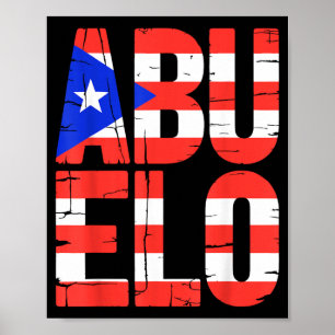 Opa-Shirt Lustig Puerto Rico Vater Großvater Männe Poster
