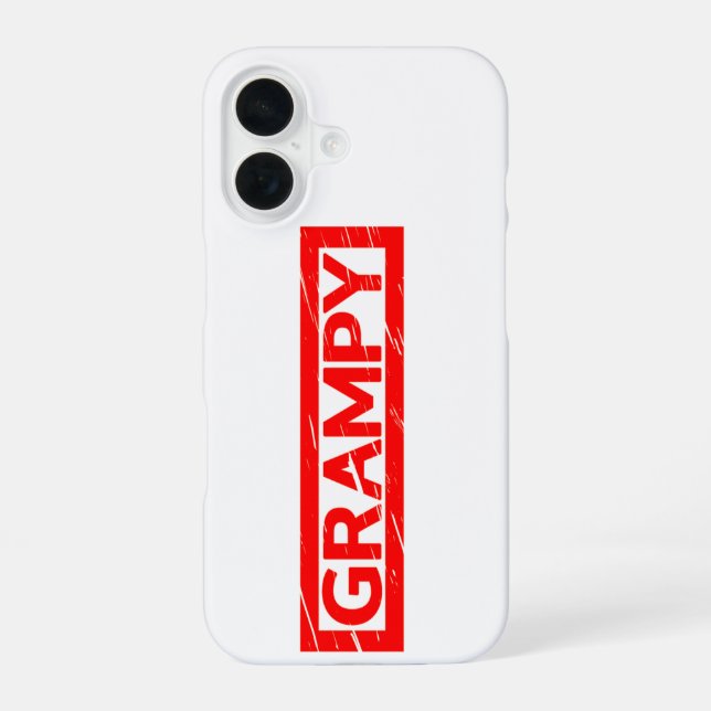 Opa Stempel iPhone 16 Hülle (Rückseite)