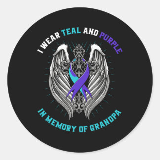 Opa Suicide Awareness Shirt Grafisches T-Shirt Pre Runder Aufkleber