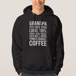 Opa-Systemstatus-Logik 100% Lustiger Humor Hoodie