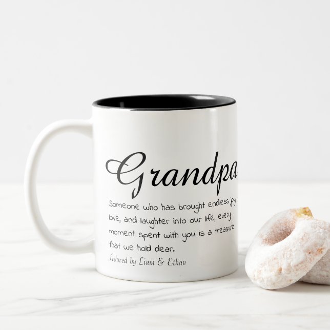 Opa Tasse - Liebe Sie zum Mond und zurück (Mit Donut)