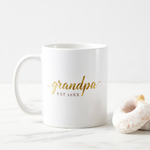 Opa-Tasse Personalisierte „EST“-Baby-Ankündigung Kaffeetasse