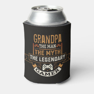 Opa The Man Myth Legendary Gamer Black Tan Dosenkühler