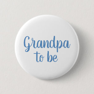 Opa to be Boy Baby Shooter Button