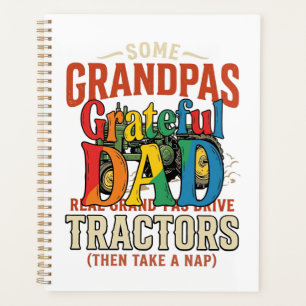 Opa Traktor Vintage Farm Nap-Shirt Design_1 Planer