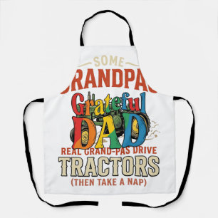 Opa Traktor Vintage Farm Nap-Shirt Design_1 Schürze