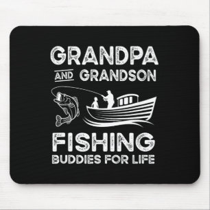 Opa und Enkel Angelkumpels fürs Leben Geschenk Mousepad