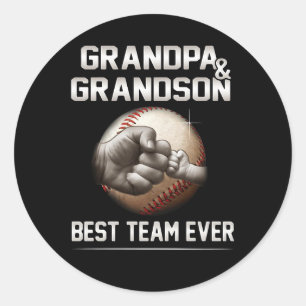 Opa und Opa Bestes Team je Runder Aufkleber