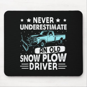 Opa Unterschätze Nie Einen Alten Schneepflugfahrer Mousepad