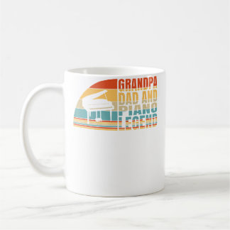 Opa Vater Und Klavierlegende Pianist Und Klaviersp Kaffeetasse