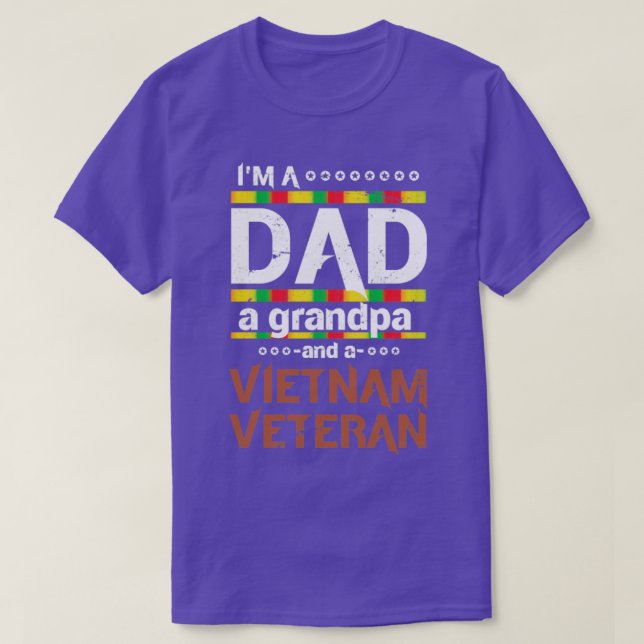 Opa Vater Vietnam Veteran T-Shirt (Design vorne)