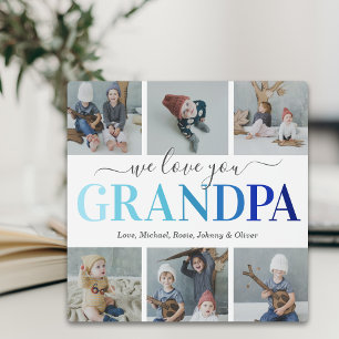 Opa Vatertag-Fotocollage-Plakette Fotoplatte