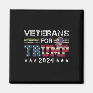 Opa Veterans für Trump 2024 Camouflage der amerika Magnet