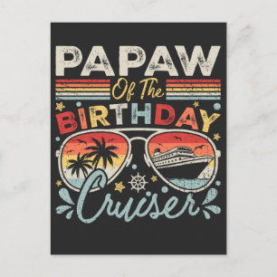 Opa vom Geburtstags-Cruiser-Urlaub Postkarte