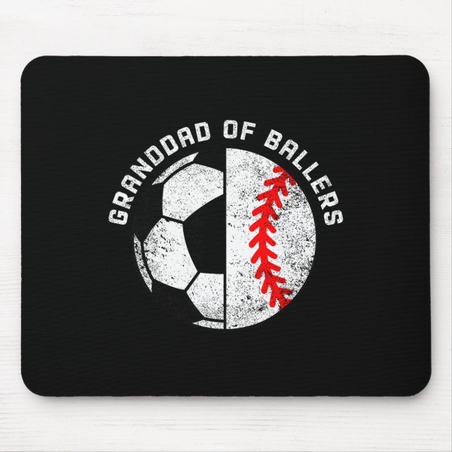 Opa von Llers Lustiger Fußball verkauft Opa  Mousepad (Vorne)