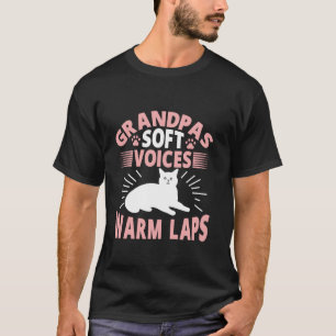 Opa weiche Stimmen warme Latschen Katze Opa T-Shirt