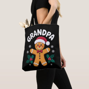 Opa Weihnachten Lebkuchen Weihnachtsmann Hut Famil Tasche