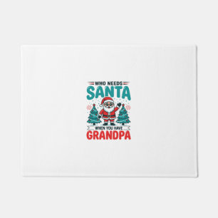 Opa Weihnachten Santa Familie Fußmatte