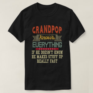 Opa weiß alles Lustiges Opa-Geschenk T-Shirt