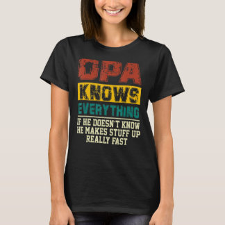 Opa weiß alles, wenn er die Vintage Opa nicht kenn T-Shirt