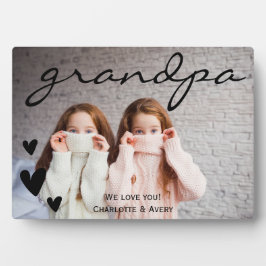 Opa Wir Liebe Sie Personalisiertes Foto Plaque Fotoplatte