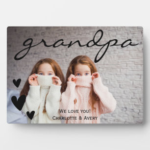 Opa Wir Liebe Sie Personalisiertes Foto Plaque Fotoplatte