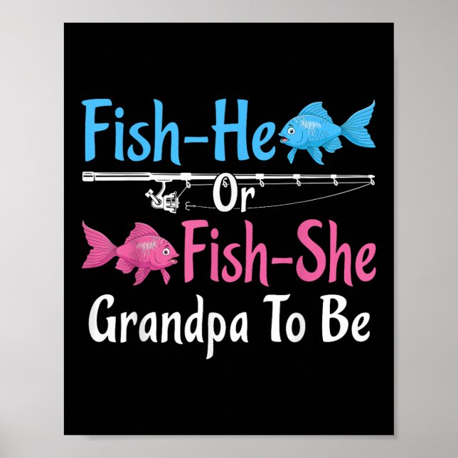 Opa wird Fisch-er oder Fisch-sie Geschlechter-Enth Poster (Vorne)
