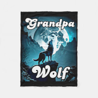 Opa Wolf Matching Tribe Wolves Camping Pack Fa Fleecedecke