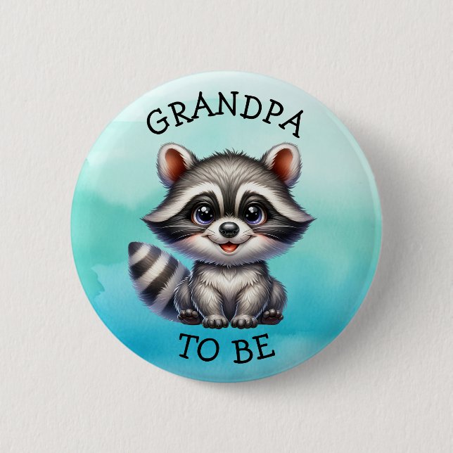 Opa | Woodland Creatures Babydusche Button (Vorderseite)