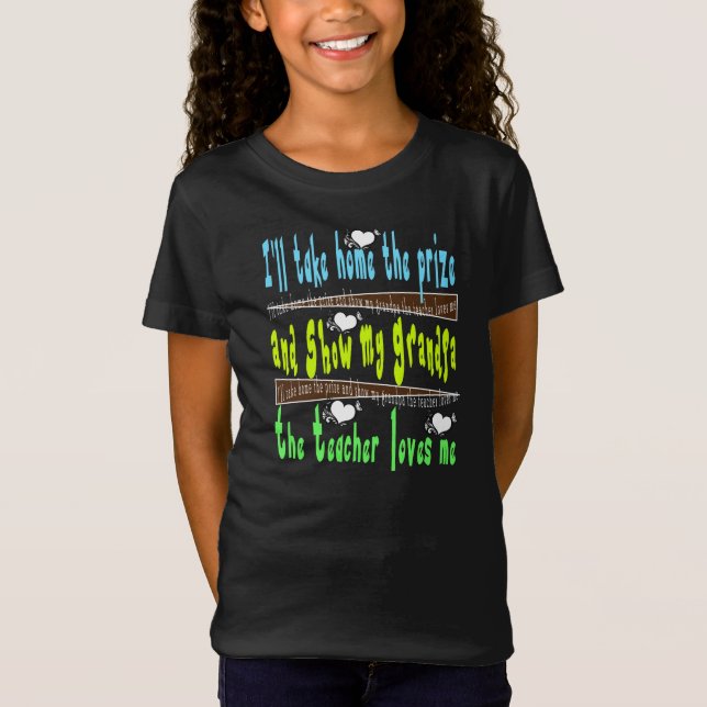 Opa zeigen meine Lehrerin Liebe T-Shirt (Vorderseite)