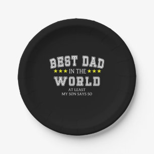 Opa‑Zitate Bester Vater der Welt Pappteller