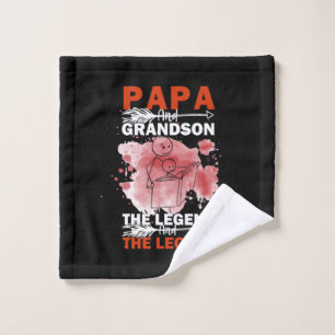 Opa-Zitate Papa und Enkel Waschlappen