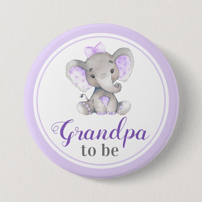 Opa zu Baby Girl Duwer Lilac Little Peanut Button (Vorderseite)