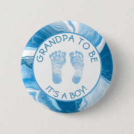 Opa zu Blue Marble Baby Showknopf Button