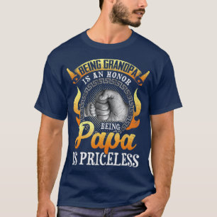 Opa zu sein ist eine Ehre, Papa zu sein T-Shirt