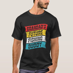 Opa Zukunft Angelfreund Großvater Enkelkind M T-Shirt