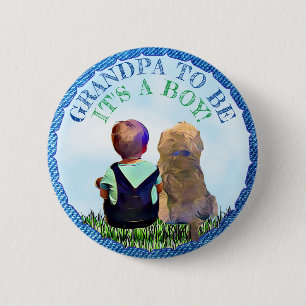Opa zum Baby-Duschknopf Button