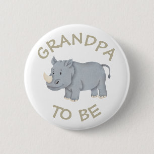 Opa zum Kinderduschknopf Wilder Zoo Button