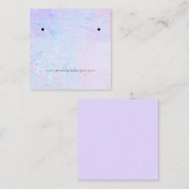 Opal Agate Texture Ohrringe Display-Karte Quadratische Visitenkarte