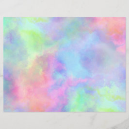 Opal-Aquarellspritze: Papierblatt