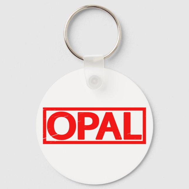 Opal-Briefmarke Schlüsselanhänger (Vorderseite)