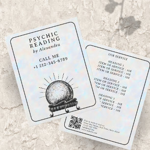 Opal Crystal Ball Psychic Medium Tarot Reader Flyer