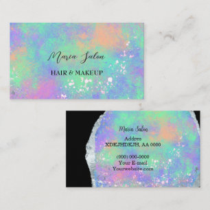 Opal Crystal Gemstone Business Card Visitenkarte