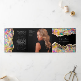 Opal Design auf der Black Trifold Broschüre